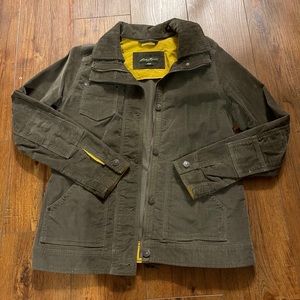 Eddie Bauer corduroy olive green jacket